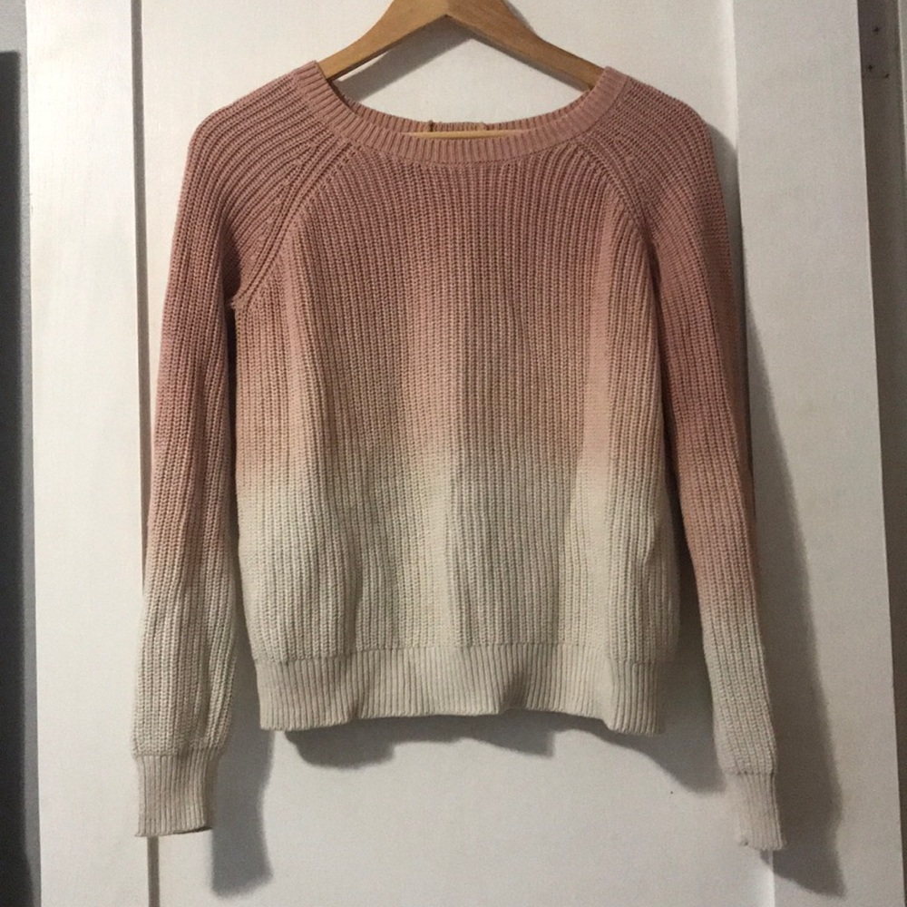 Lucky Brand Ombre button back sweater